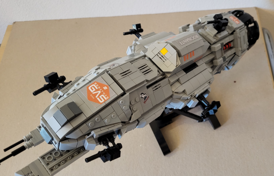 Rocinante mit Stickern